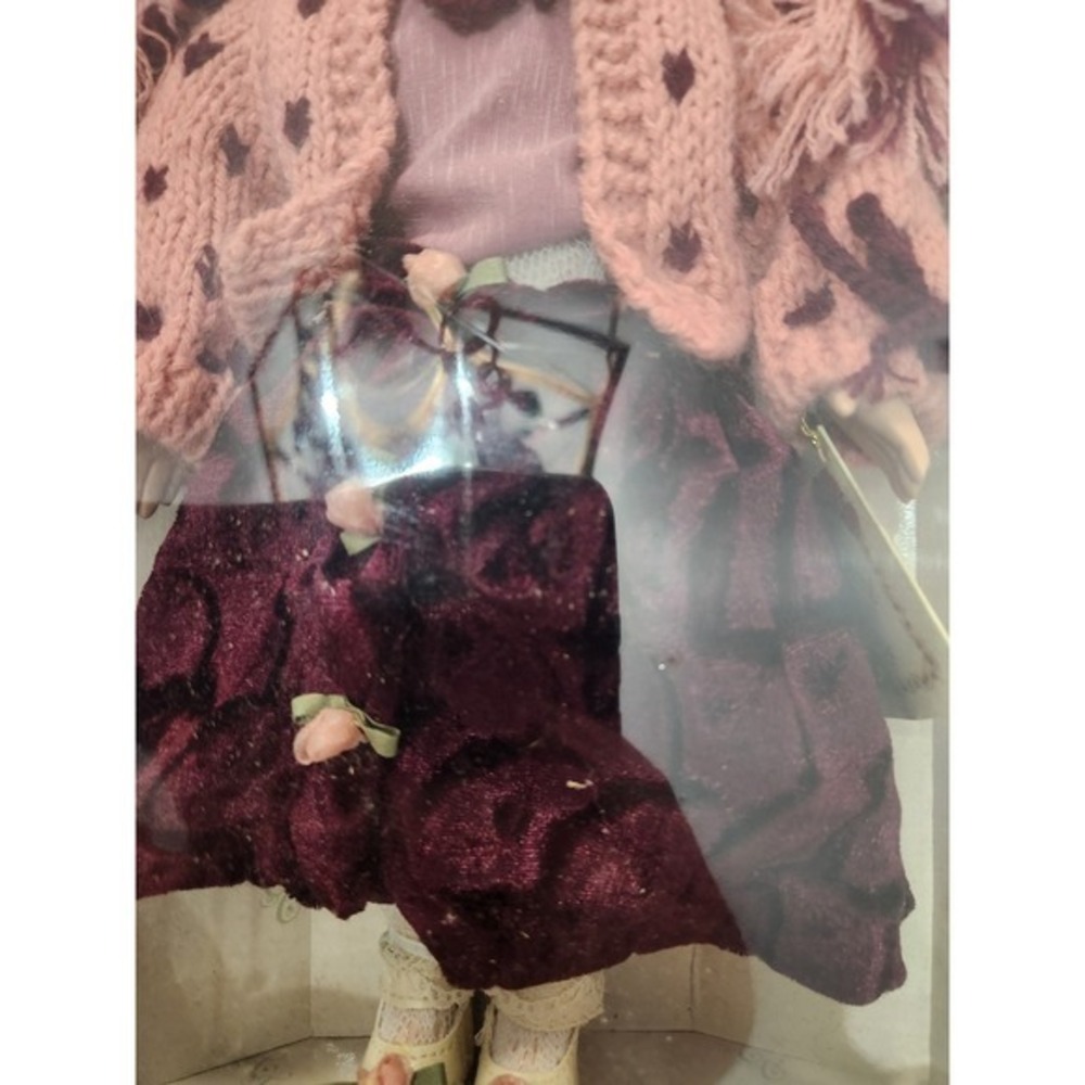 Collector's Choice Porcelain Doll Blonde Hair Pink Outfit Limited Edition In Box - Picture 3 of 7